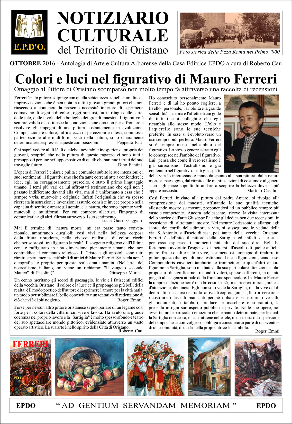 Notiziario Culturale EPDO - Oristano